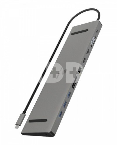 IcyBox ICY BOX IB-DK2106a-CPD 11 w 1, 3x Video output