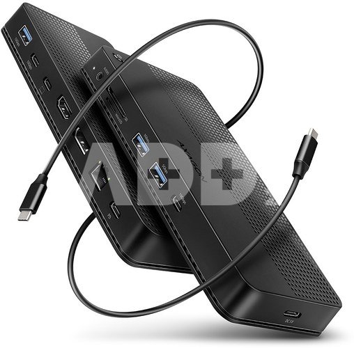 AXAGON HMC-U4 USB hub 12in1 40Gbps LAN HDMI DP PD