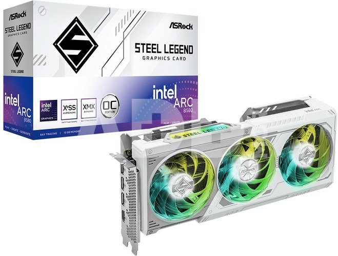 ASRock Graphics card B580 STEEL LEGEND 12GB OC GDDR6 192bit 3DP/HDMI