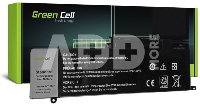 Green Cell Notebook battery Dell GK5KY 11.1V 3500mA