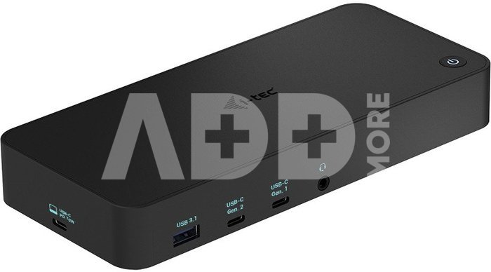 i-tec USB 3.0 / USB-C / Thunderbolt 3x4K Docking Station + PowerDelivery 100W