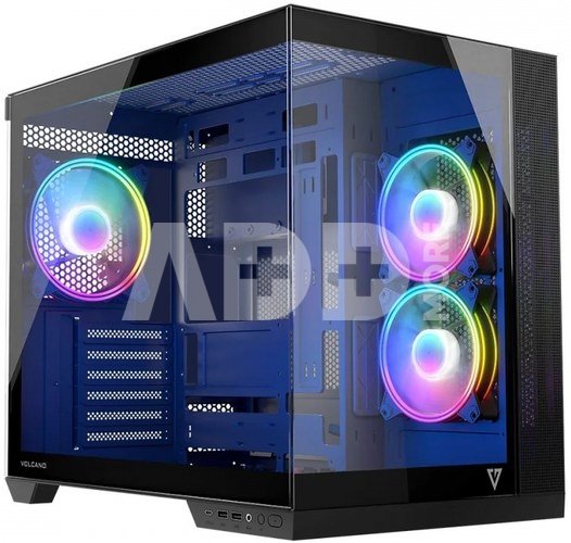 MODECOM Computer case Volcano Panorama APEX ARGB 3F MIDI grey