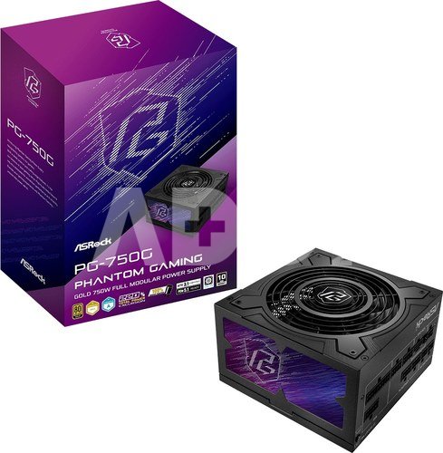 ASRock Power supply PG-750G 750W 80PLUS GOLD full modular