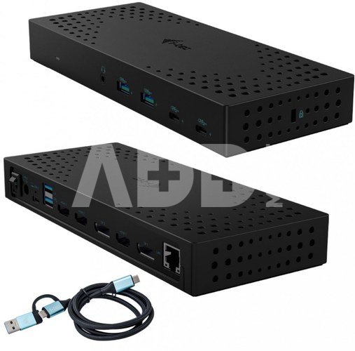 i-tec USB 3.0 / USB-C / Thunderbolt, 3x 4K Docking Station Gen 2 + Power Delivery 100W