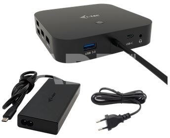 i-tec Docking Station USB-C HDMI Dual DP Docking Station Power Delivery 100 W + i-tec Universal Charger 100 W