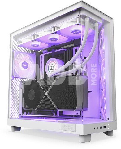 NZXT PC Case H6 Flow RGB with window white