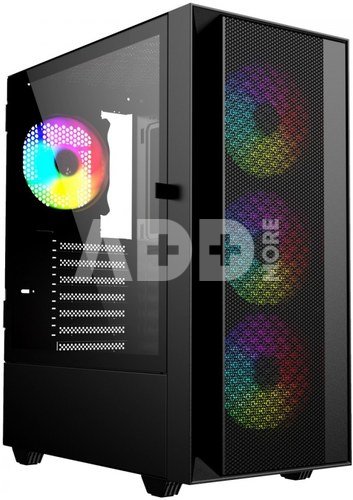 Gembird Computer Case Midi Tower Fornax 4000 ARGB black
