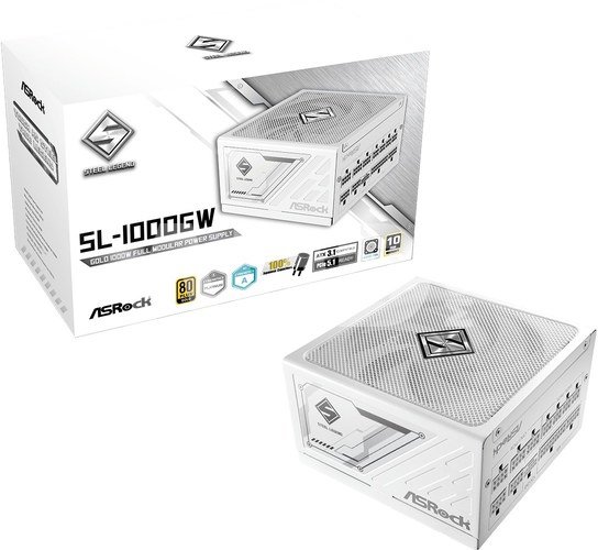 ASRock Power supply SL-1000GW 1000W 80PLUS GOLD full modular