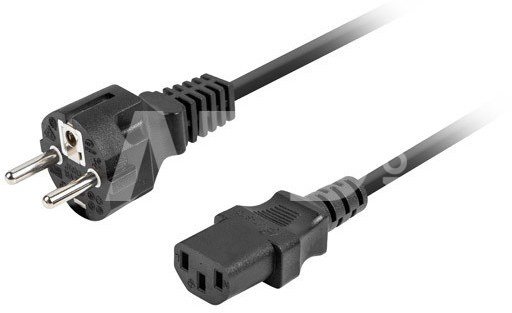 Lanberg Power cable laptop CEE 7/7 -> C320 C13 1.8m straight, black