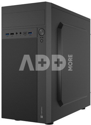 Natec PC Case Helix USB-C MATX Mini Tower black