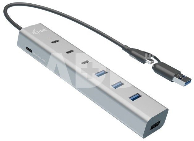 i-tec i-tec USB-C/USB-A Charg ing Metal HUB 7 ports