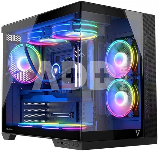 MODECOM Computer case Volcano Panorama APEX ARGB 7F MIDI grey