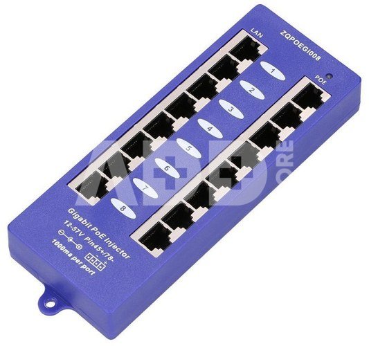 Extralink PoE Injectr 8 ports Gigabit