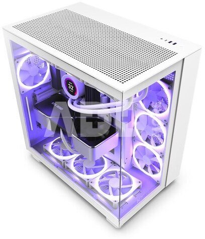NZXT PC Case H9 Flow with window white