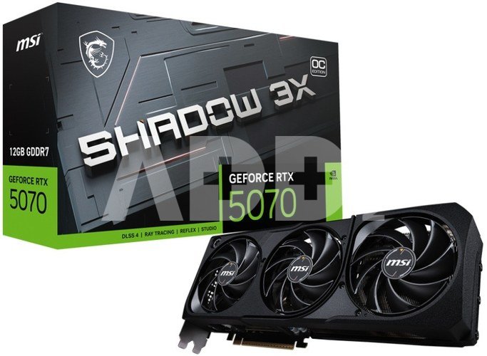 MSI Graphics card GeForce RTX 5070 12G SHADOW 3X OC GDDR7 192bit HDMI/DP