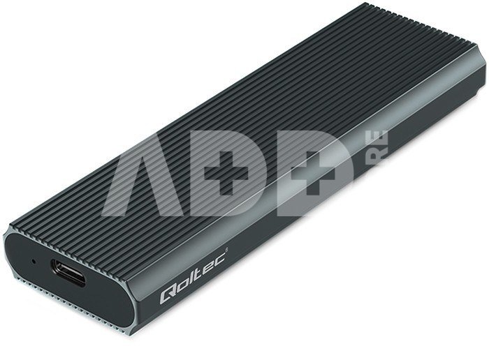 Qoltec Enclosure for M.2 SSD | NVMe | PCIe | USB3.1 | 10Gb/s | 4TB | Graphit