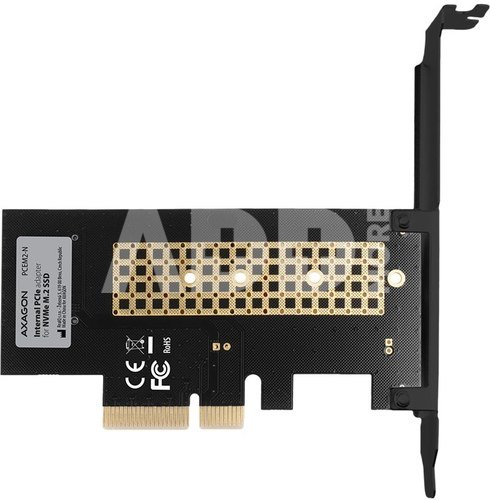 AXAGON The PCI-Express x4 internal adapter for connecting an NVMe M.2 SSD disk to a computer | PCEM2-N