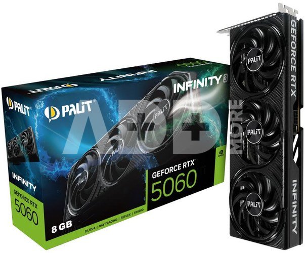 Graphics Card|PALIT|NVIDIA GeForce RTX 5060|8 GB|GDDR7|128 bit|PCIE 5.0 16x|Triple slot Fansink|1xHDMI|3xDisplayPort|NE75060019P1-GB2063S