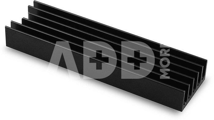 AXAGON Passive aluminum heatsink for all M.2 SSDs, size 2280, high 10 mm | CLR-M2L10