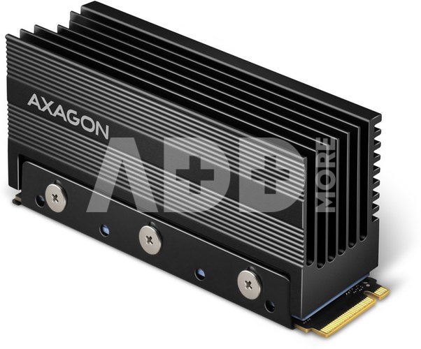 AXAGON Passive aluminum heatsink for single-sided and double-sided M.2 SSD disks, size 2280, height 36 mm | CLR-M2XL