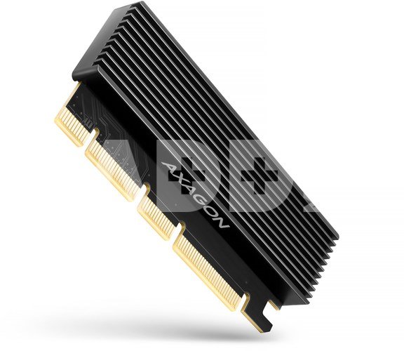 AXAGON PCI-Express x16 adapter with cooler for connecting an NVMe M.2 SSD drive to a computer | PCEM2-XS