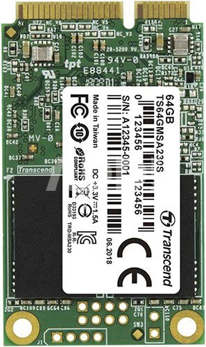 Transcend SSD MSA230S 64GB mSATA SATA III