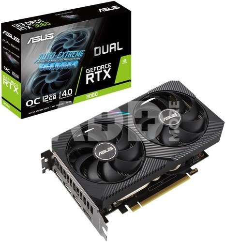 Graphics Card|ASUS|NVIDIA GeForce RTX 3060|12 GB|192 bit|PCIE 4.0 16x|GDDR6|GPU 1837 MHz|1xHDMI|3xDisplayPort|DUAL-RTX3060-O12G-V2