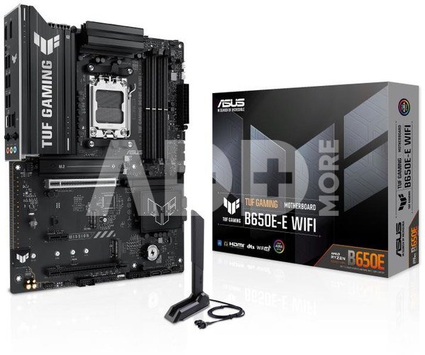 Mainboard|ASUS|AMD B650|ATX|Memory DDR5|Memory slots 4|1xPCI-Express 4.0 1x|1xPCI-Express 4.0 16x|1xPCI-Express 5.0 16x|3xM.2|1xHDMI|1xDisplayPort|3xUSB 2.0|3xUSB 3.2|2xUSB-C|3xAudio port|TUFGAMINGB650E-EWIFI