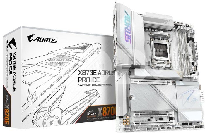 Mainboard|GIGABYTE|AMD X870E|SAM5|ATX|Memory DDR5|Memory slots 4|1xPCI-Express 3.0 4x|1xPCI-Express 4.0 4x	|1xPCI-Express 5.0 16x|4xM.2|1xHDMI|2xUSB 2.0|7xUSB 3.2|2xUSB-C|1xOptical S/PDIF|1xRJ45|2xAudio port|X870EAORUSPROICE1.1