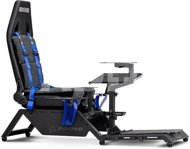 Next Level Racing Boeing Commercial Edition Flight Simulator | Blue highlights