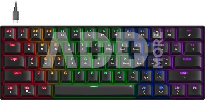 Speedlink keyboard Atmos RGB Rainbow US (SL-670015-BK-US)