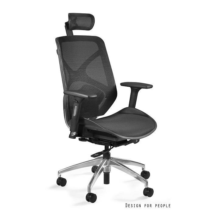 Profesionali Ergonominė Biuro kėdė | HERO - BLACK/MESH NWH
