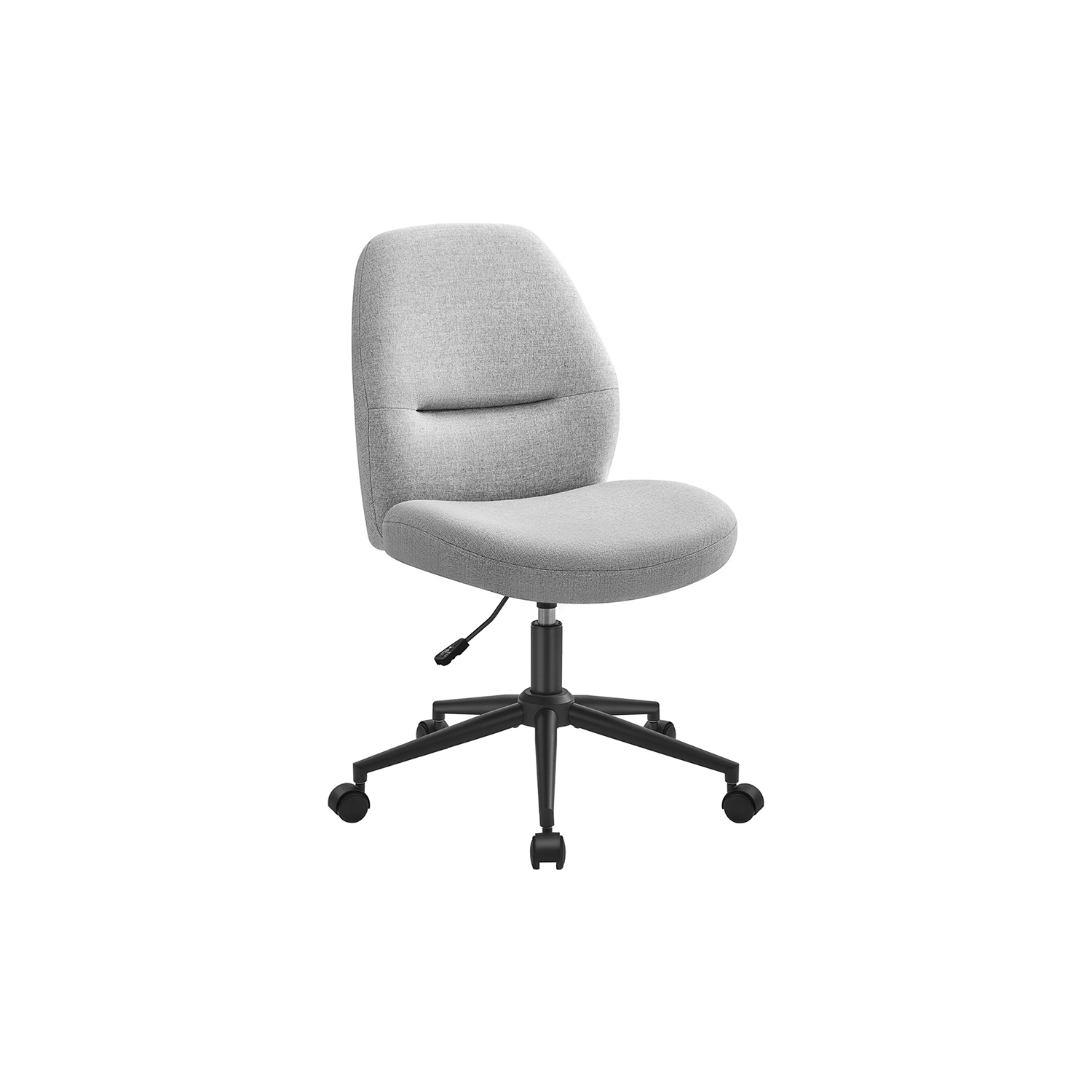 Minkšta biuro kėdė be porankių | 59 x 62 | Pilka