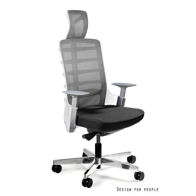Profesionali Ergonominė Biuro kėdė | SPINELLY - WHITE/FABRIC