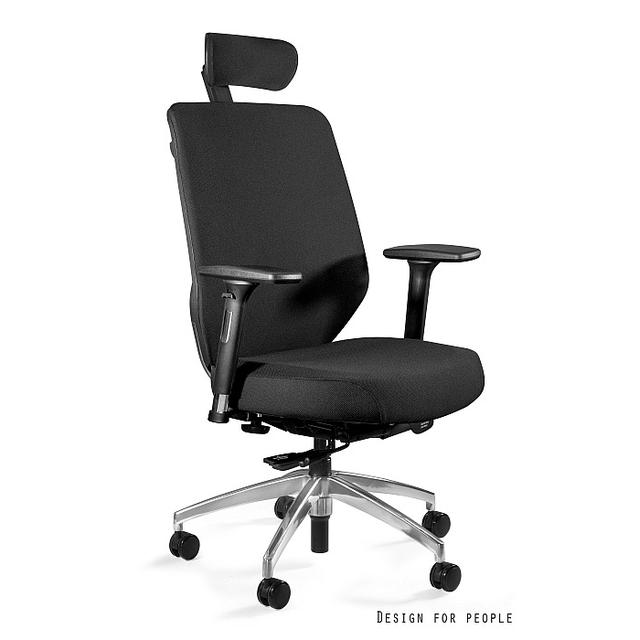 Profesionali Ergonominė Biuro kėdė | HERO - BLACK / FABRIC SM