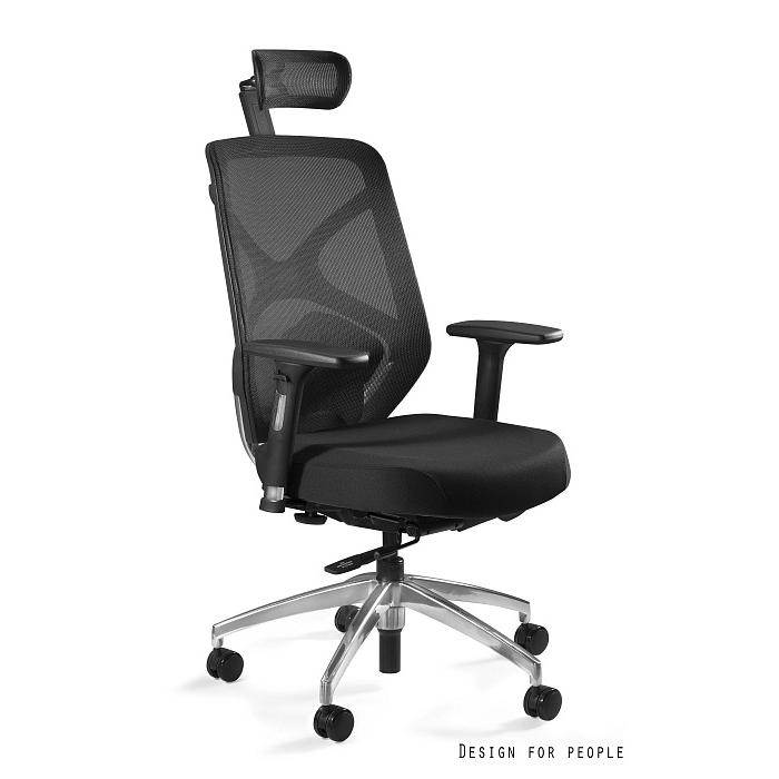 Profesionali Ergonominė Biuro kėdė | HERO - BLACK/MESH NWH AND FABRIC BLH