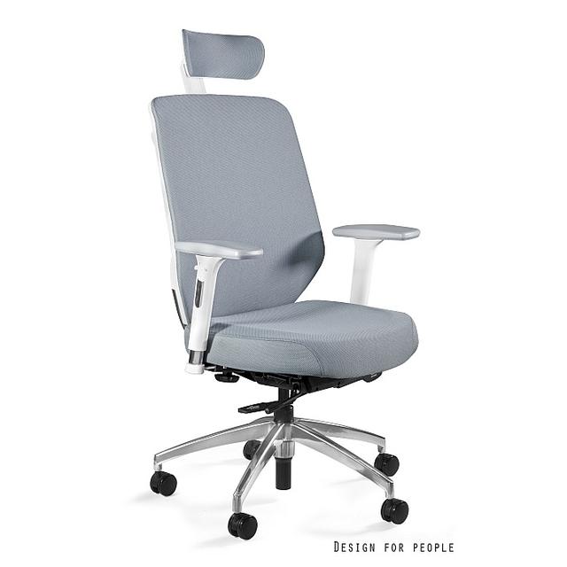 Profesionali Ergonominė Biuro kėdė | HERO - WHITE / FABRIC SM