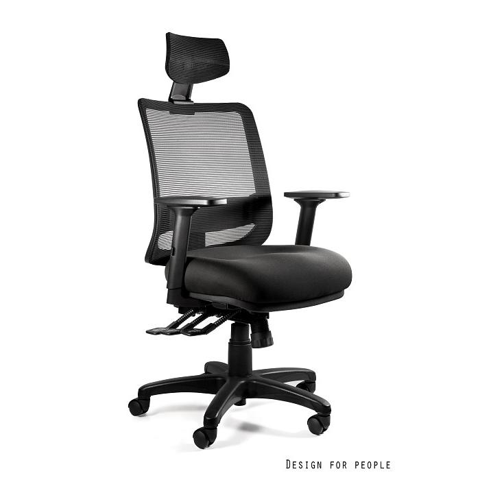 Profesionali Ergonominė Biuro kėdė | SAGA PLUS - BLACK MESH