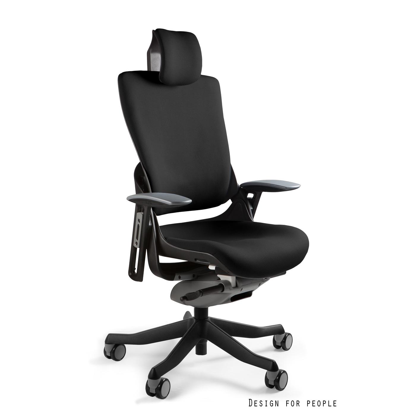Profesionali Ergonominė Biuro kėdė | WAU 2 - BLACK/FABRIC