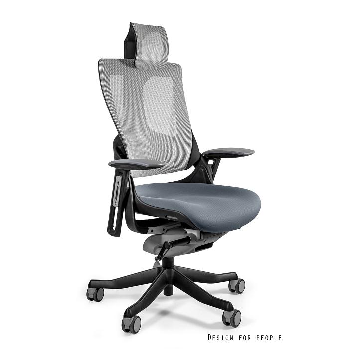 Profesionali Ergonominė Biuro kėdė | WAU 2 - BLACK/MESH NW42 SNOWY