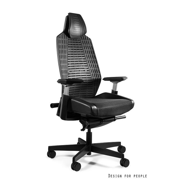 Profesionali Ergonominė Biuro kėdė | RONIN - BLACK/ELASTOMER TPE, MESH RS