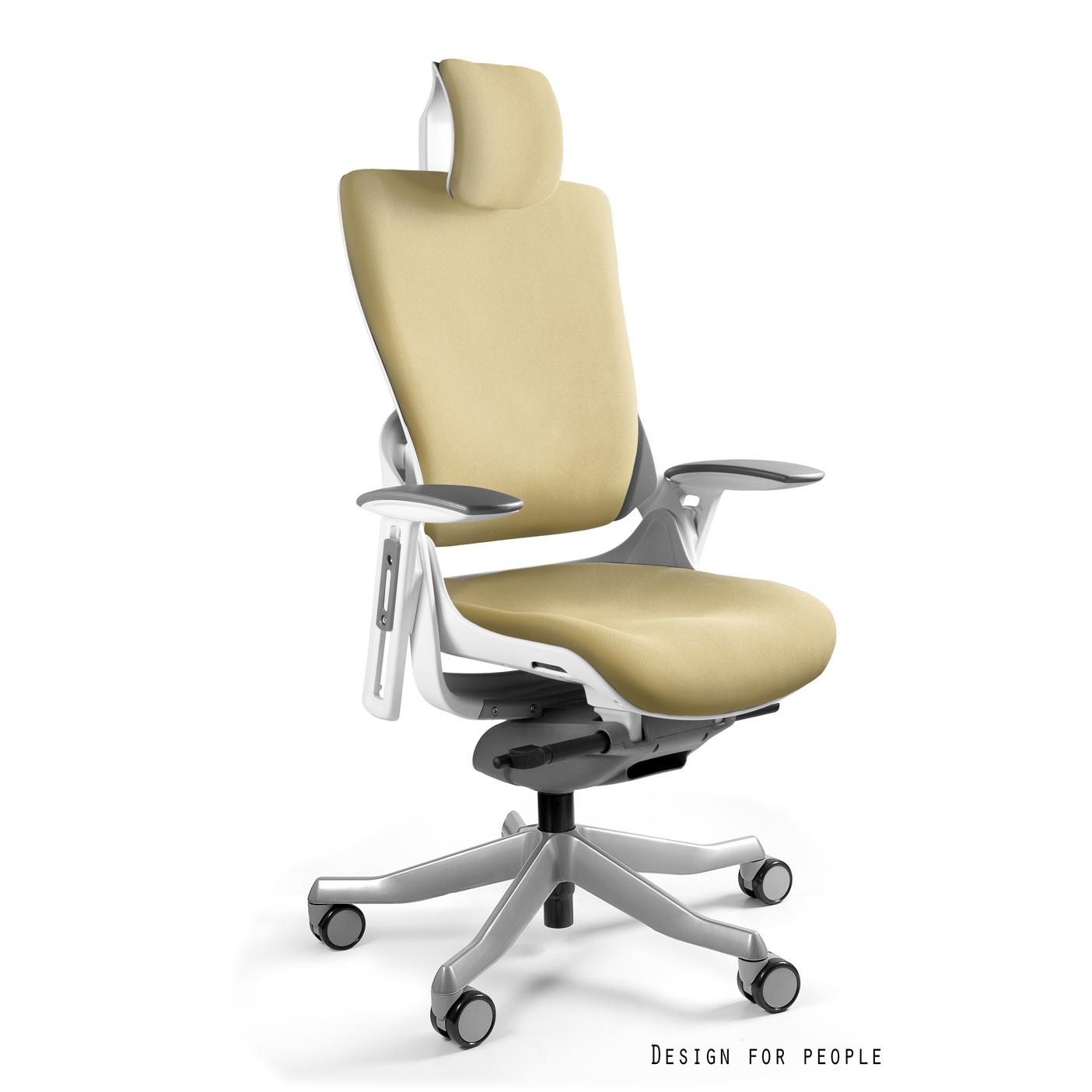 Profesionali Ergonominė Biuro kėdė | WAU 2 - WHITE/FABRIC