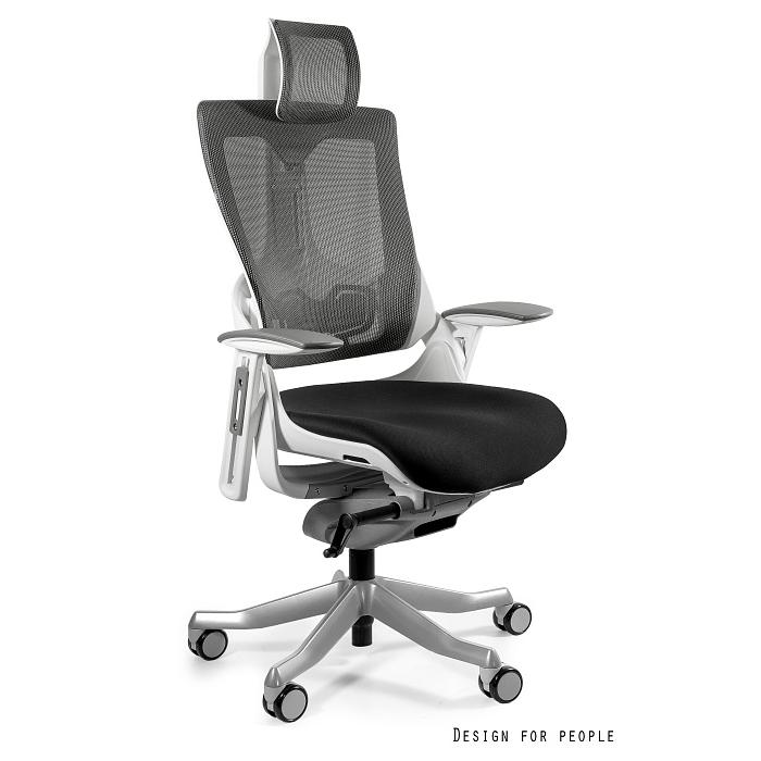 Profesionali Ergonominė Biuro kėdė | WAU 2 - WHITE/MESH NW41 CHARCOAL