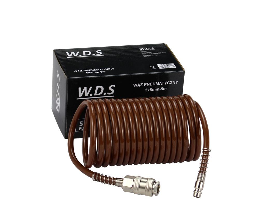 Susukta pneumatinė žarna 5x8 mm, 5 m WDS2154