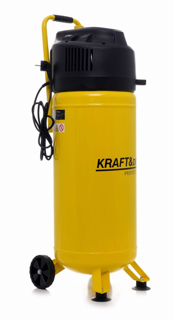 Vertikalus betepalinis oro kompresorius 10Bar 50L Kraftdele KD1418