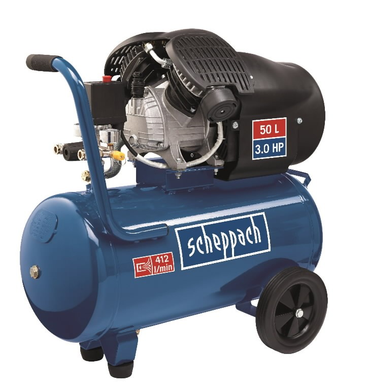 Stūmoklinis kompresorius HC52dc 50L, Scheppach