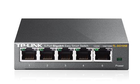 Komutatorius TP-LINK  Switch  TL-SG105E  Web managed  Wall mountable  Gigabit Ethernet (copper)