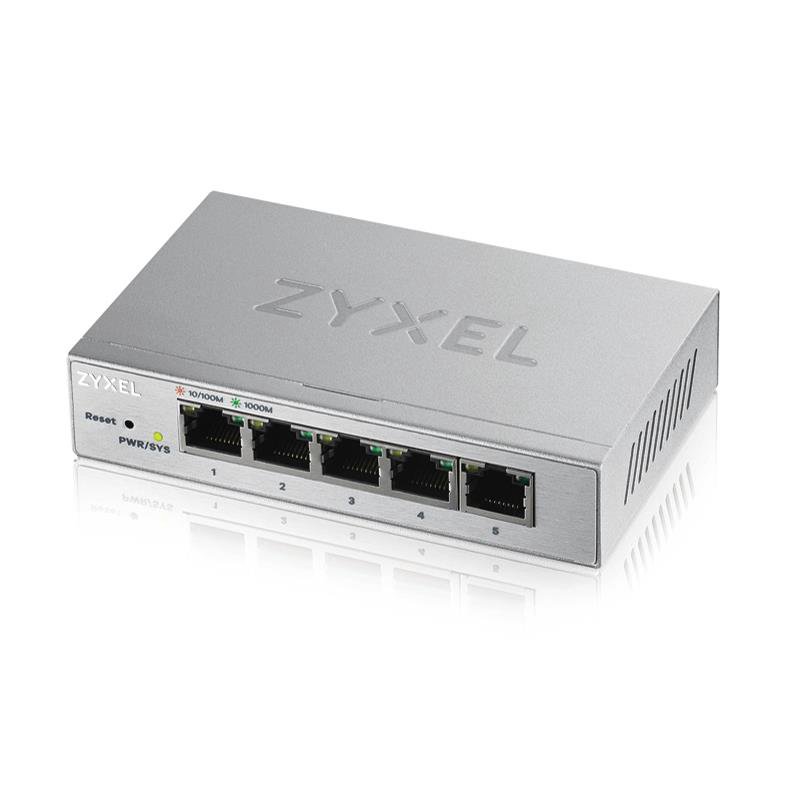 ZYXEL GS1200-5, 5 PORT GIGABIT  WEBMANAGED DESKTOP SWITCH