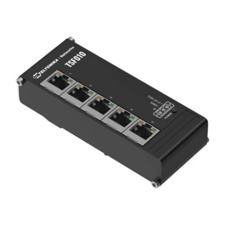 Komutatorius Teltonika Industrial Switch  TSF010  Unmanaged  DIN rail mountable  10/100 Mbps (RJ