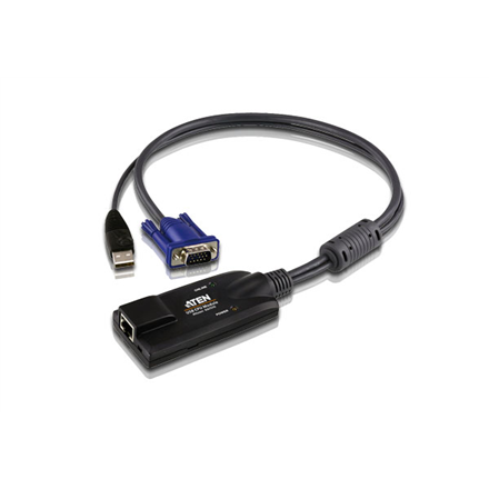 Komutatorius Aten  USB VGA KVM Adapter  1 x RJ-45 Female, 1 x USB Male, 1 x HDB-15 Male